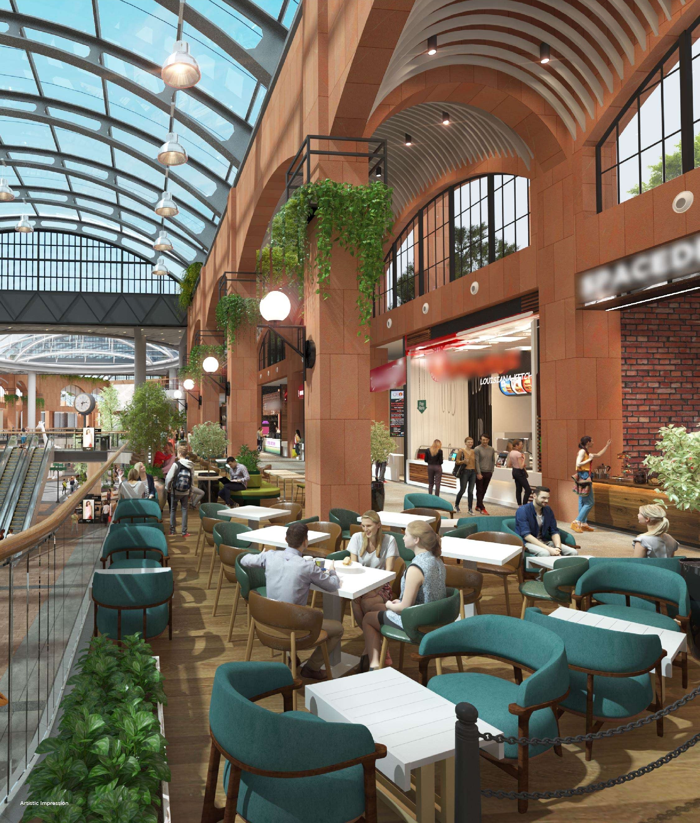 Modern retail complex