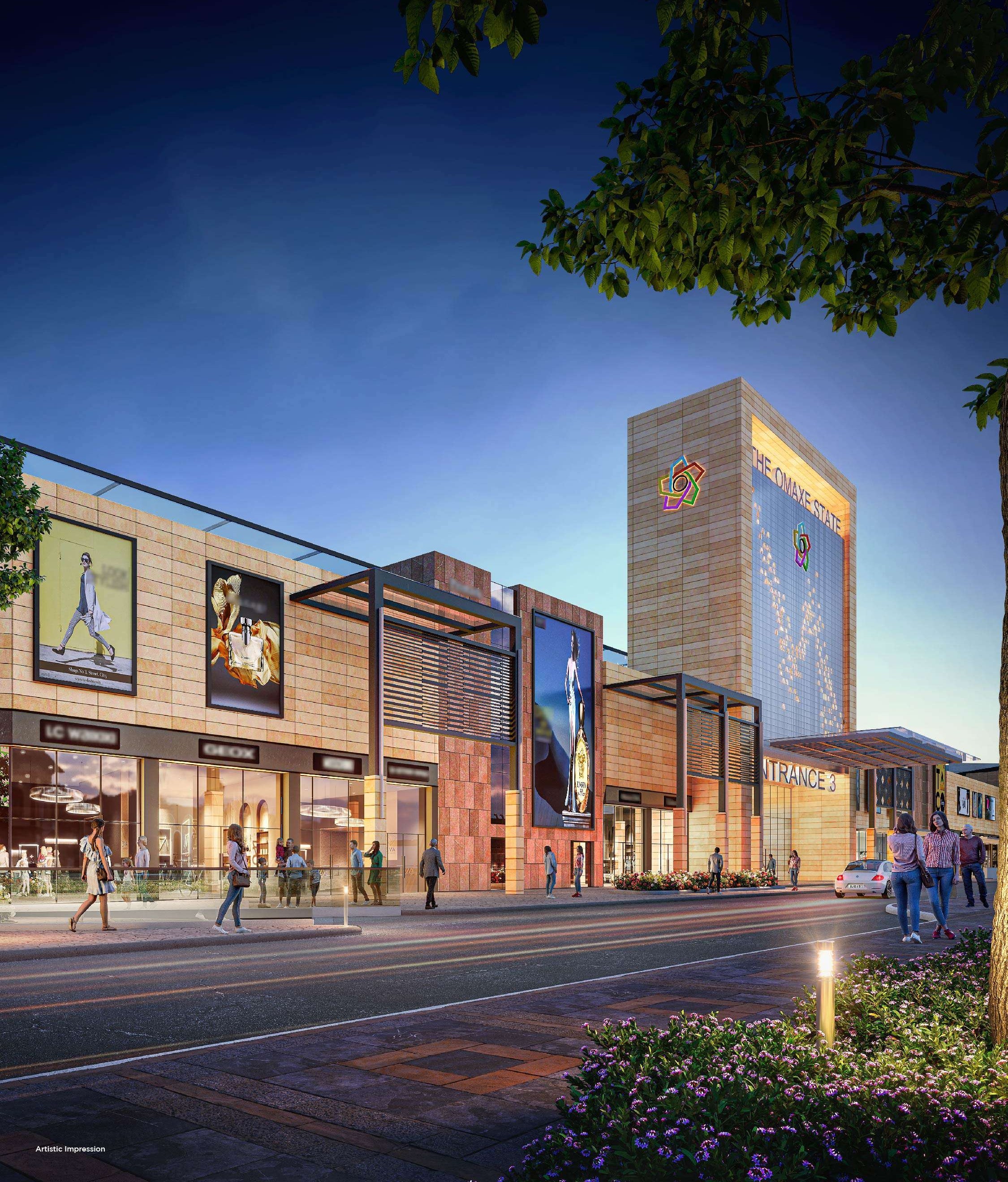 Modern retail complex