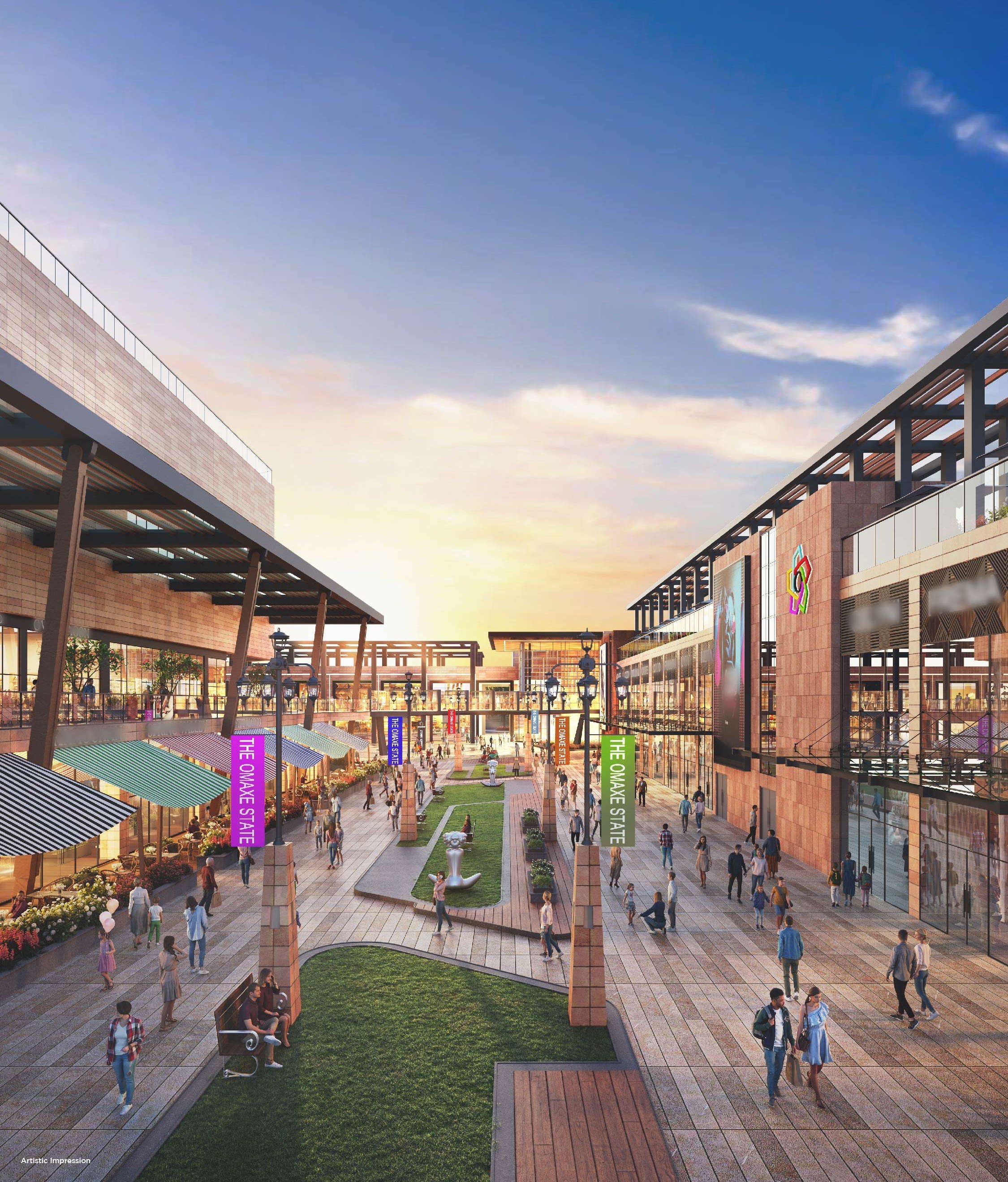 Modern retail complex